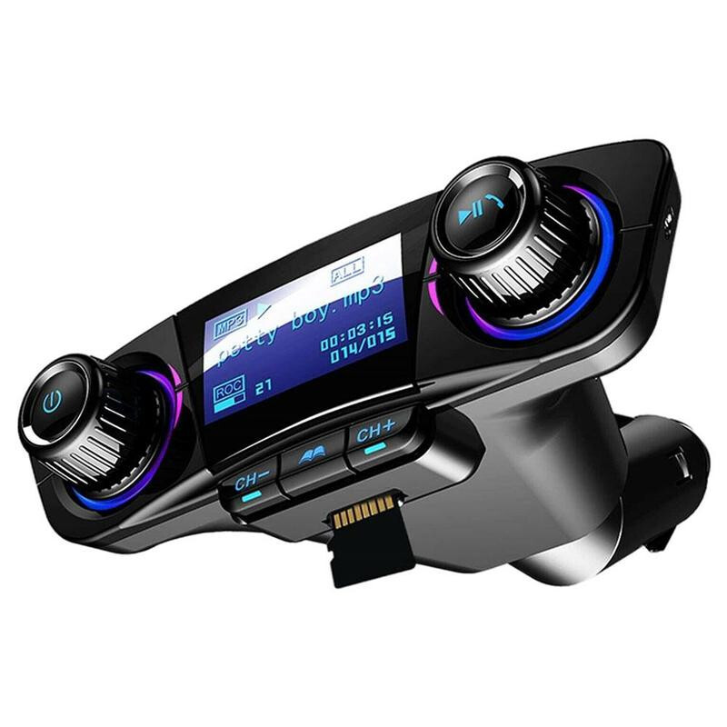 LED Screen Aux Modulator Bluetooth 4.0 Handsfree Car Kit Audio Radio MP3 Player