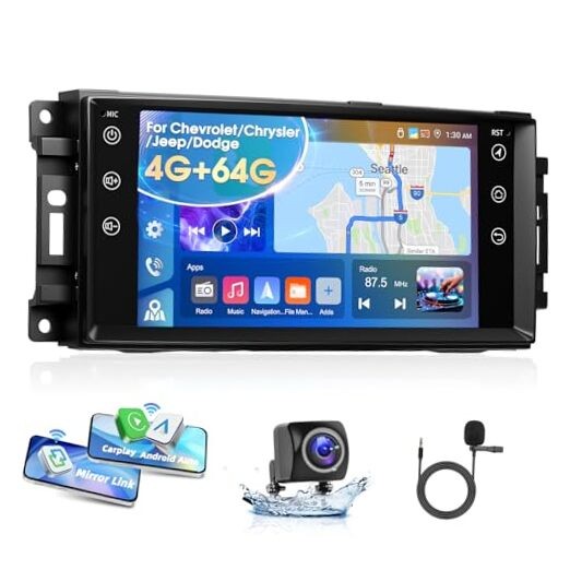 Android 15 Car Stereo for [4+64G] with Mirror Link