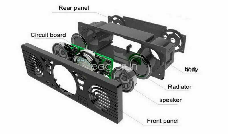 SD Car Radio Stereo MP3 Player Speaker In-Dash 12V 1 Din Bluetooth FM AUX USB TF