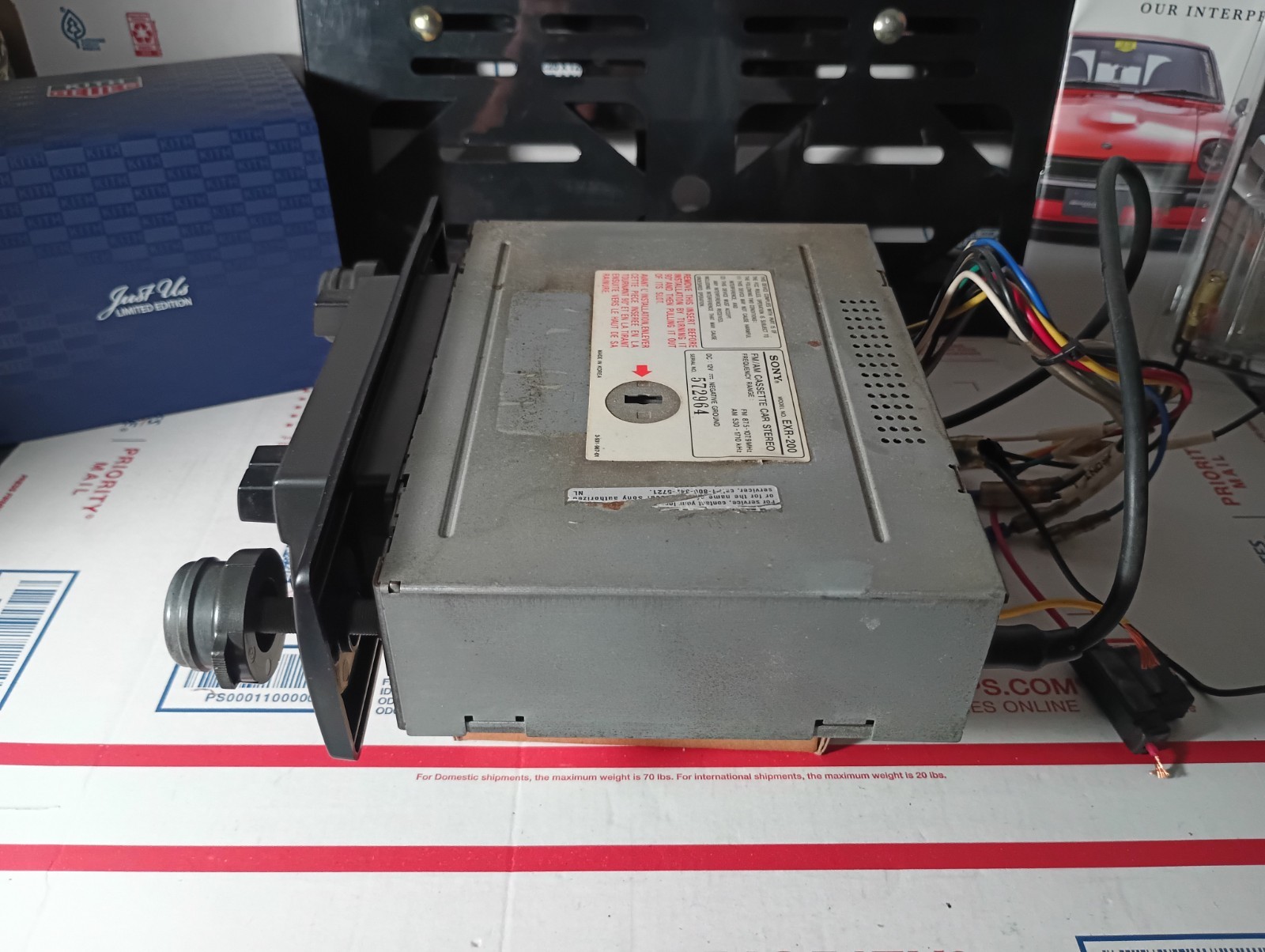 VTG Sony EXR-200 FM/AM Cassette Car Stereo USED AS-IS