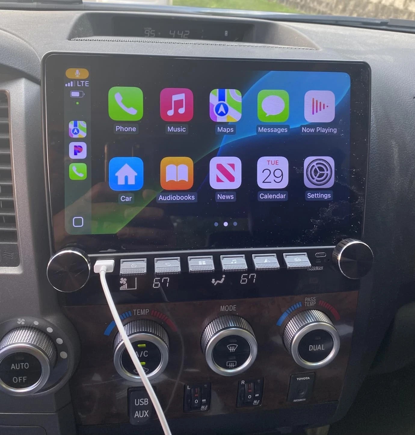 4+64G Car Stereo Radio Carplay Fit JBL For Toyota Tundra 2007-13/Sequoia 2008-18