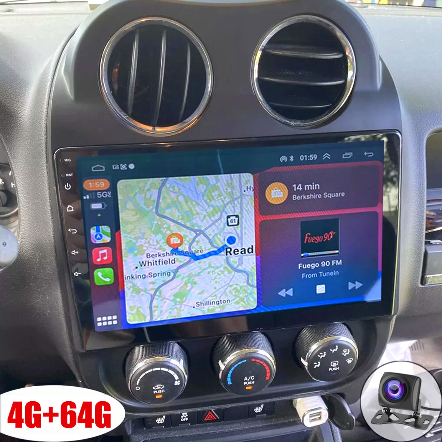 High Quality Carplay Android Car Stereo Radio For Jeep Patriot Compass 2009-2016