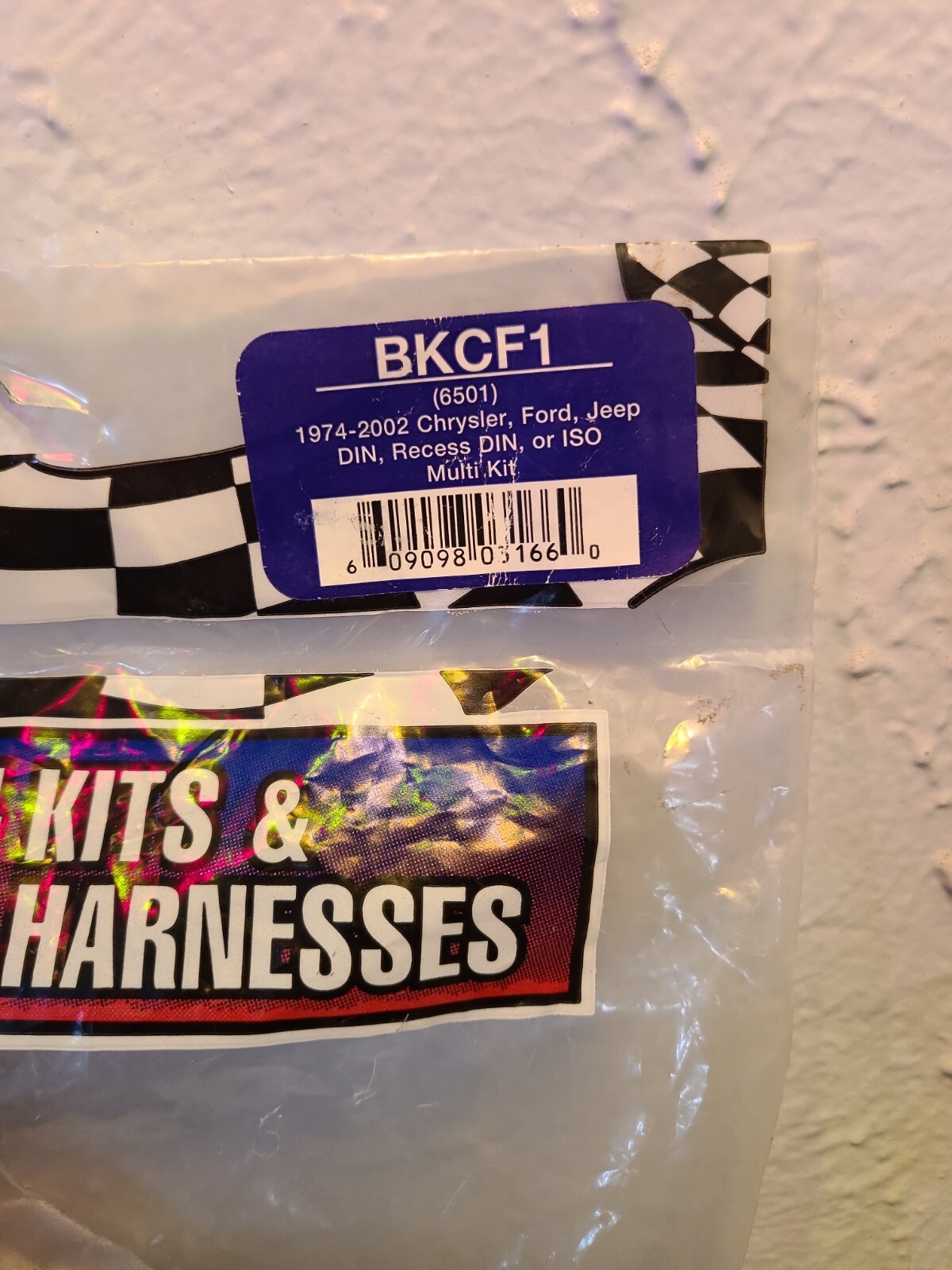 1974-2000 Installation Dash Kit Chrysler Ford Jeep Multi Fit BKCF1 NOS