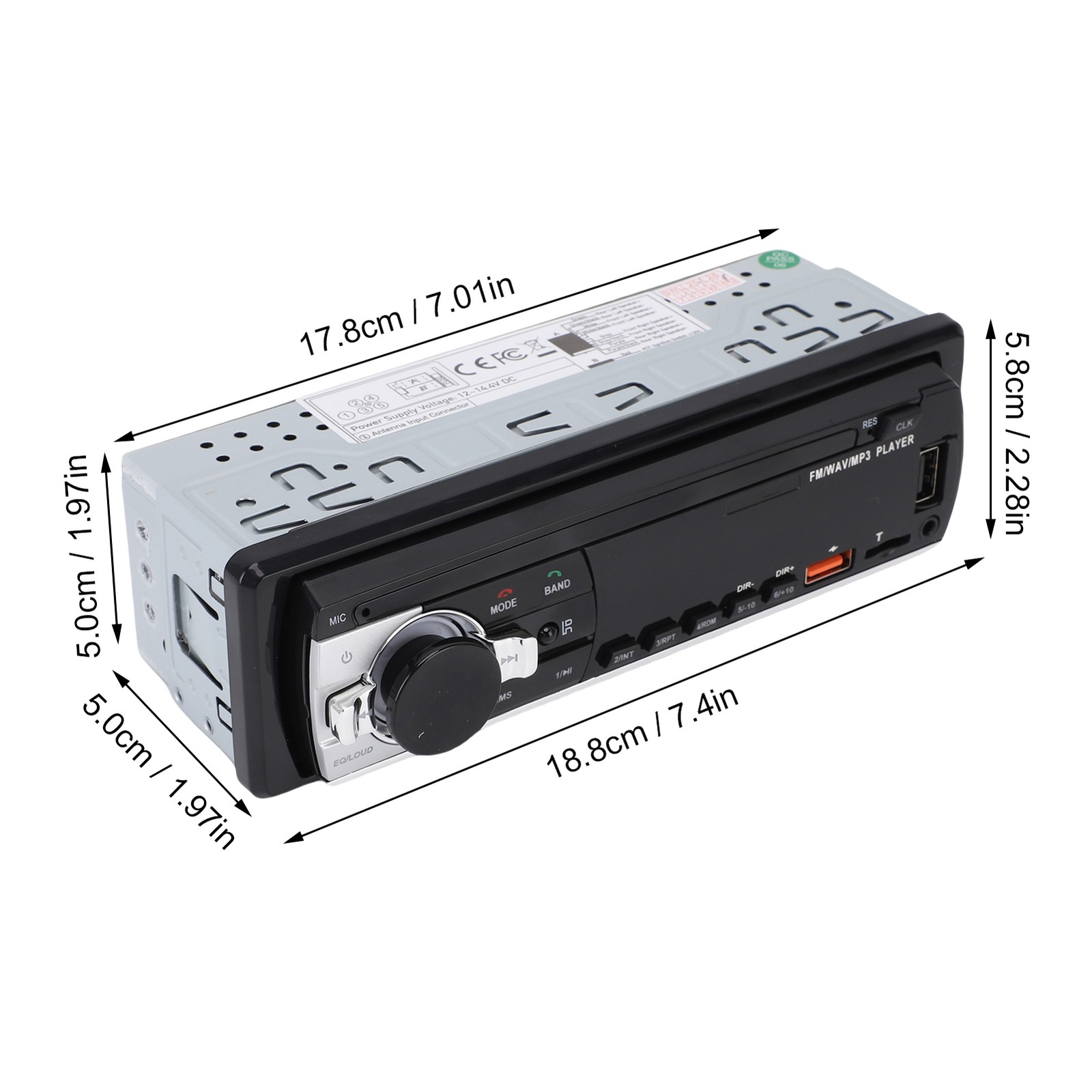 Bluetooth Car Radio Single DIN Wireless Remote Control App Control Bluetoot AVRE