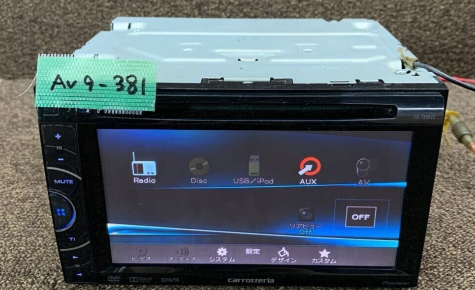 Pioneer Carrozzeria FH-780DVD Double Din Car Deck Audio CD DVD Used Japan