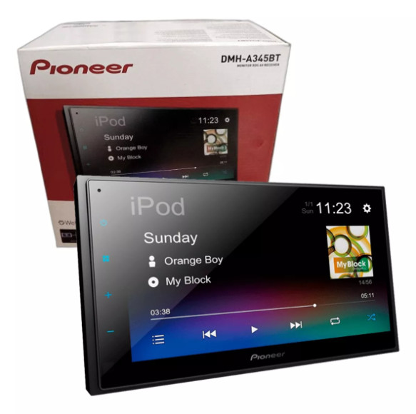 Pioneer DMH-A345BT 6.8″ 2-DIN Digital Media AV Receiver WebLink Bluetooth USB