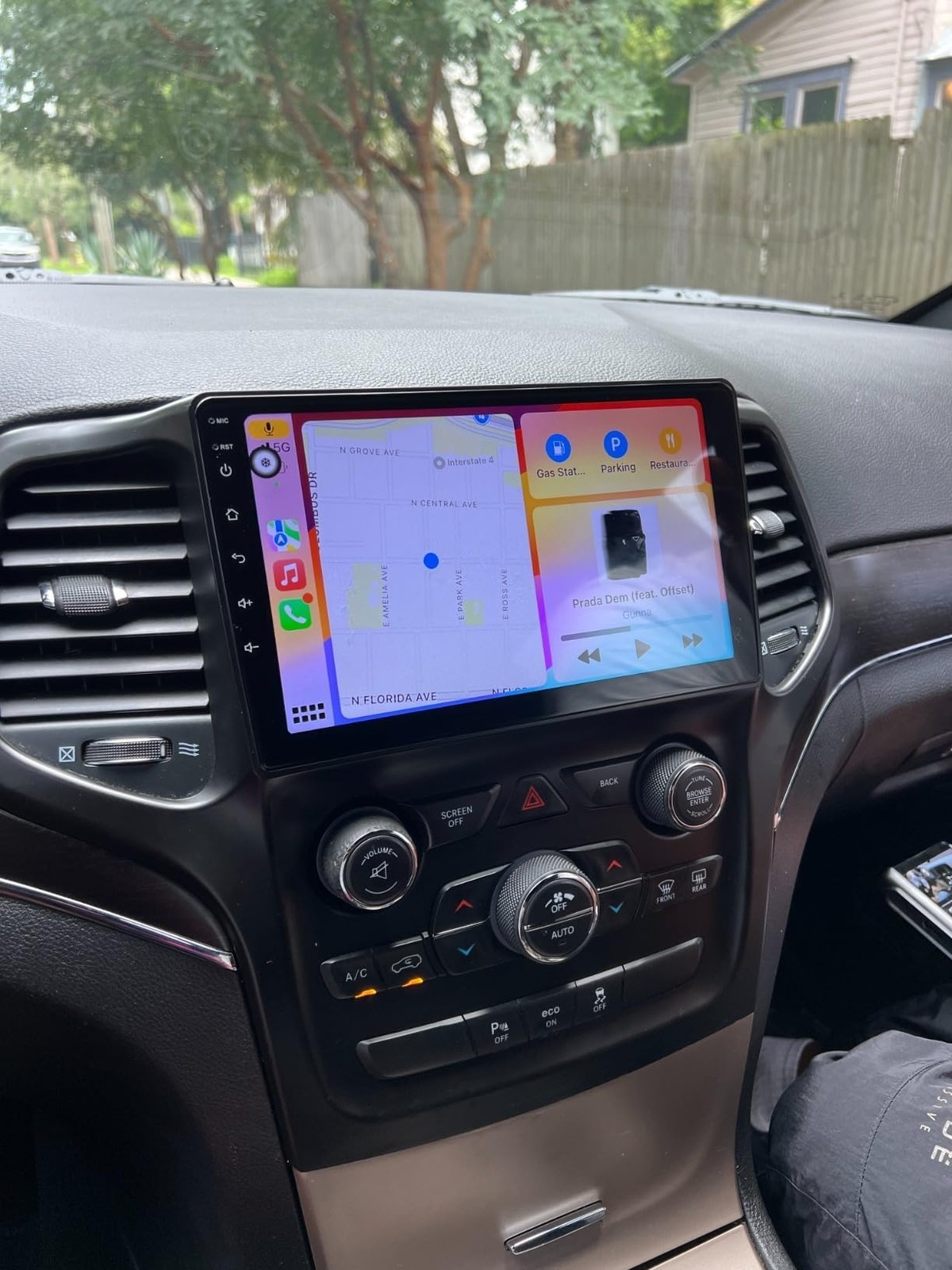 Carplay For 2014-2017 Grand Cherokee Radio Bluetooth Stereo BT WiFi FM RDS