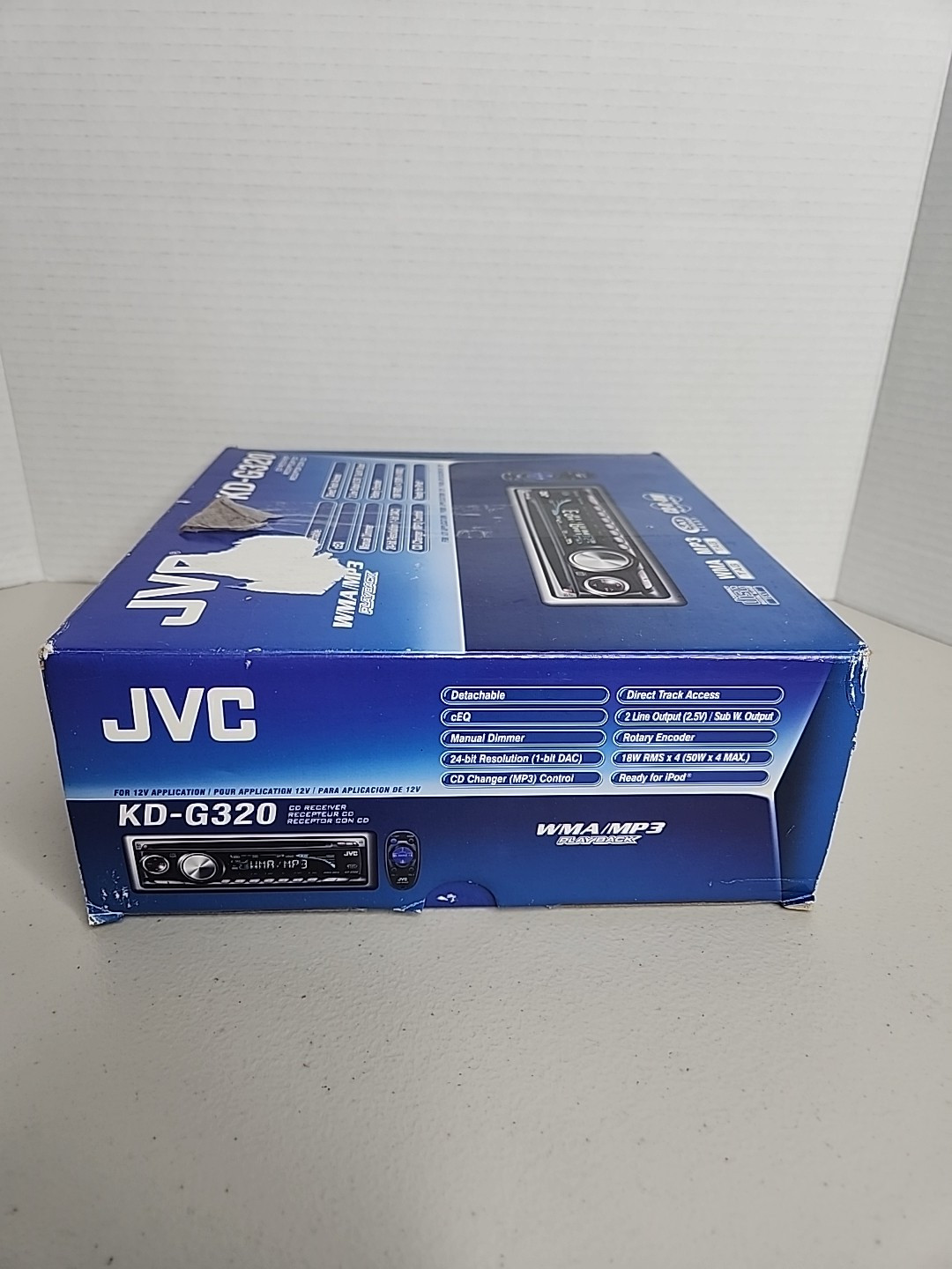 JVC KD-G32O DETACHABLE. IPOD WMA/MP3/CD-R-RW PLAYBACK .