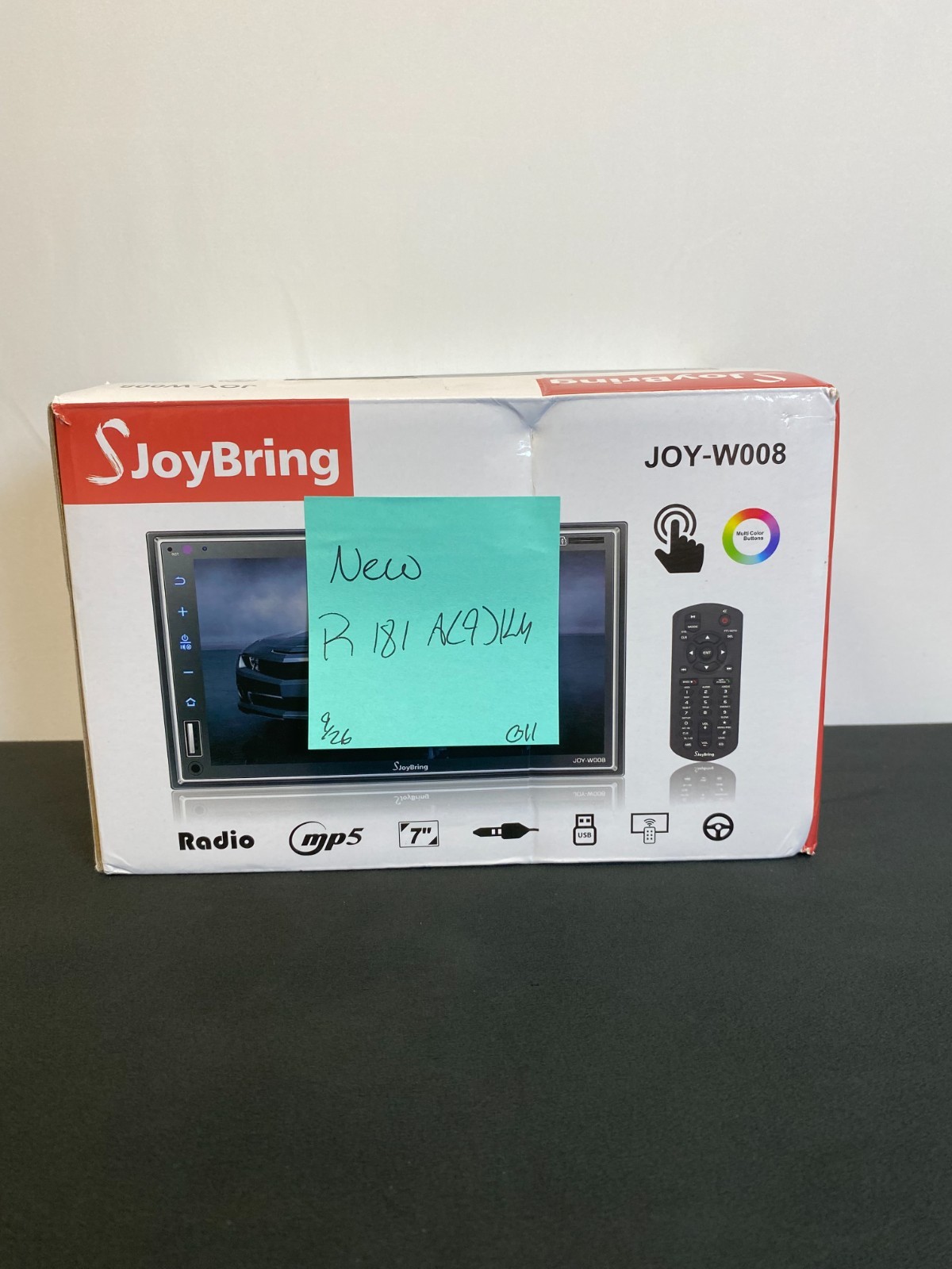 SJoyBring JOY-W008 Black Silver Bluetooth 7 In Double Din Car Multimedia Player
