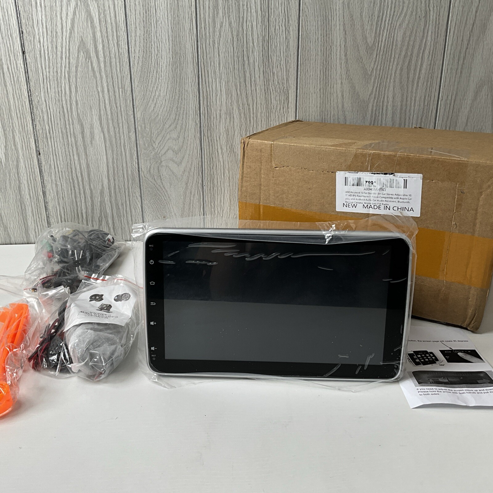 10.1”Android 13 CarPlay 2+32GB Car Stereo Radio GPS Navi 1DIN WiFi Bluetooth FM