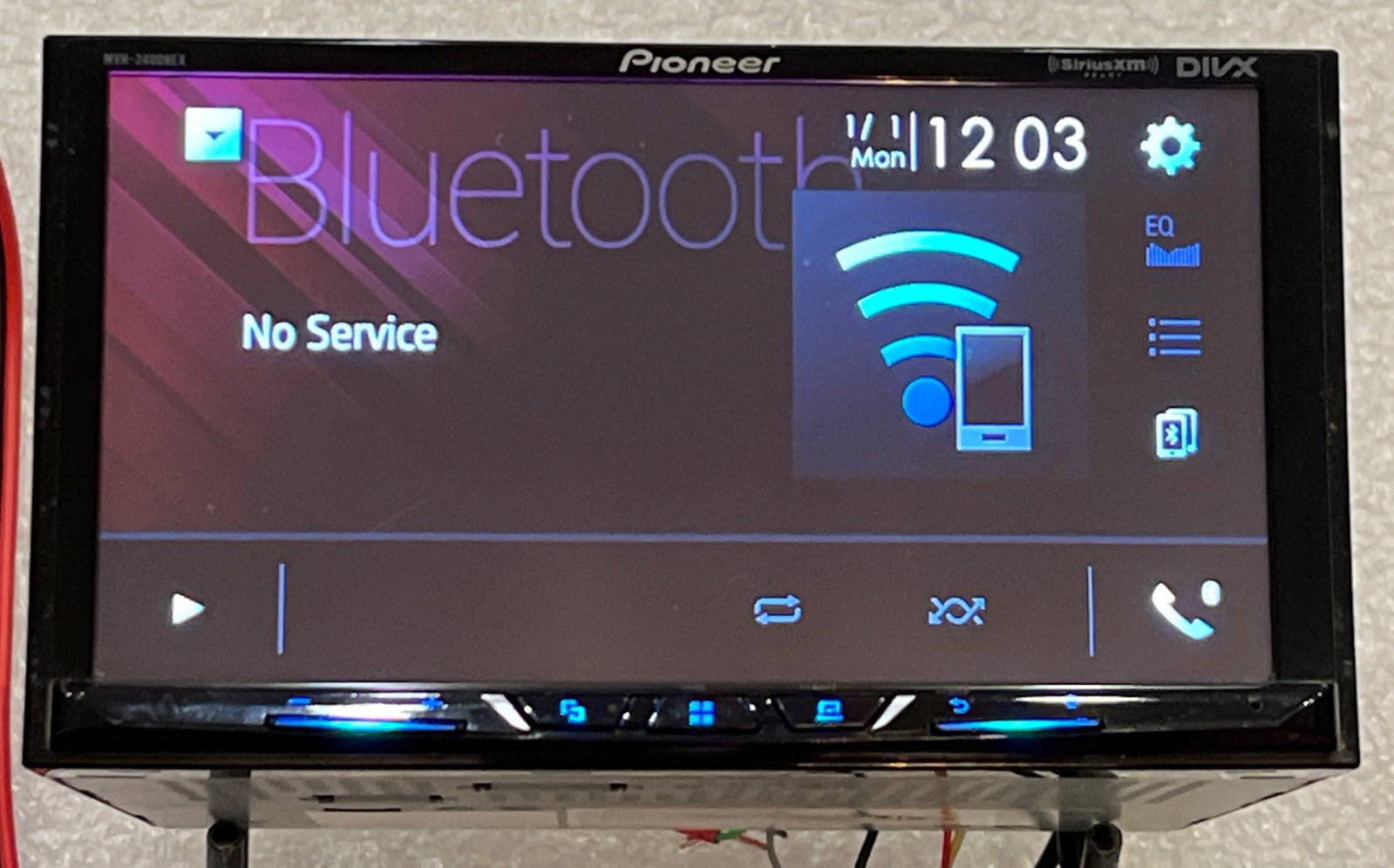 PIONEER MVH-2400NEX Touchscreen Bluetooth USB CD DVD Player