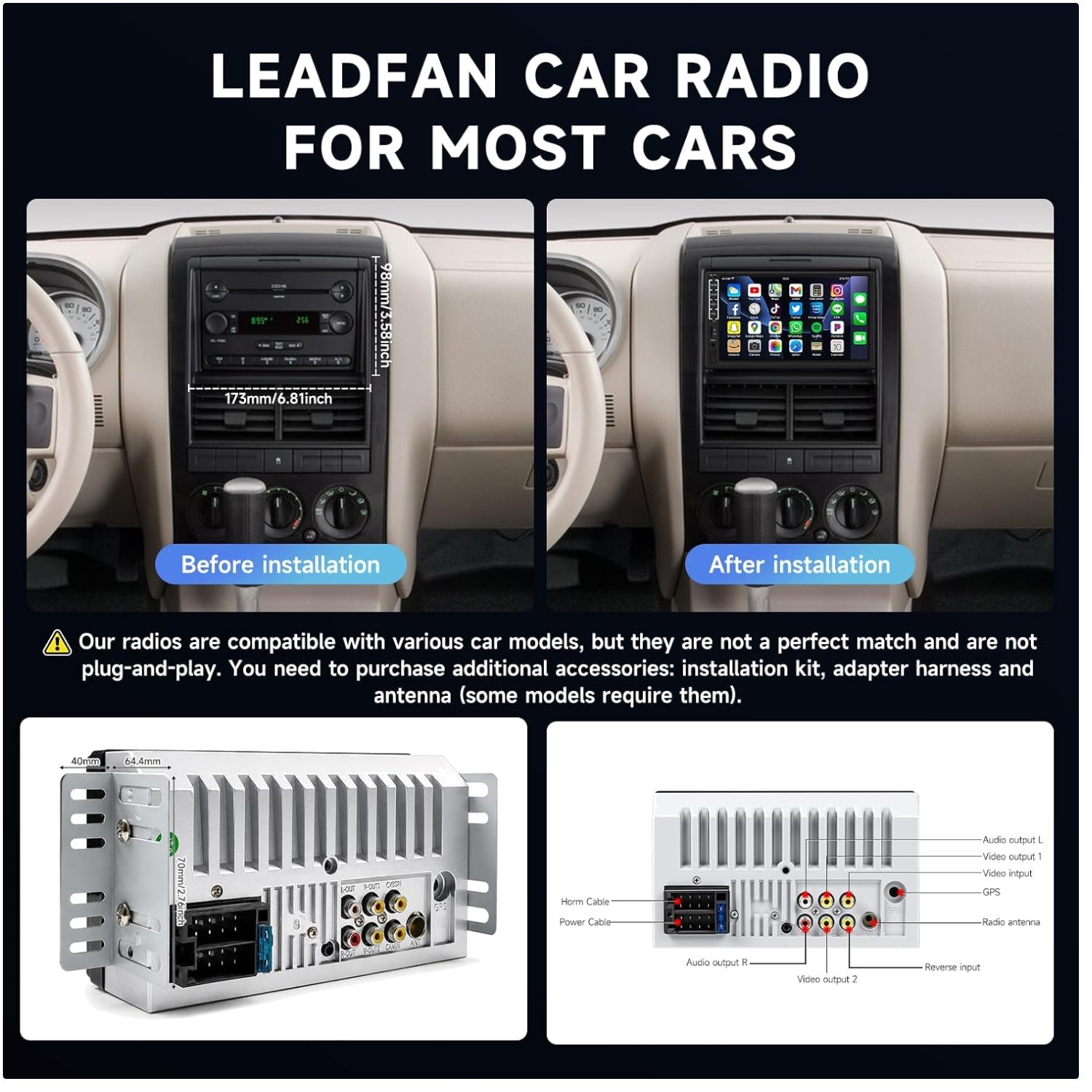 Bluetooth Car Radio MP5 Player Hands-Free Calling