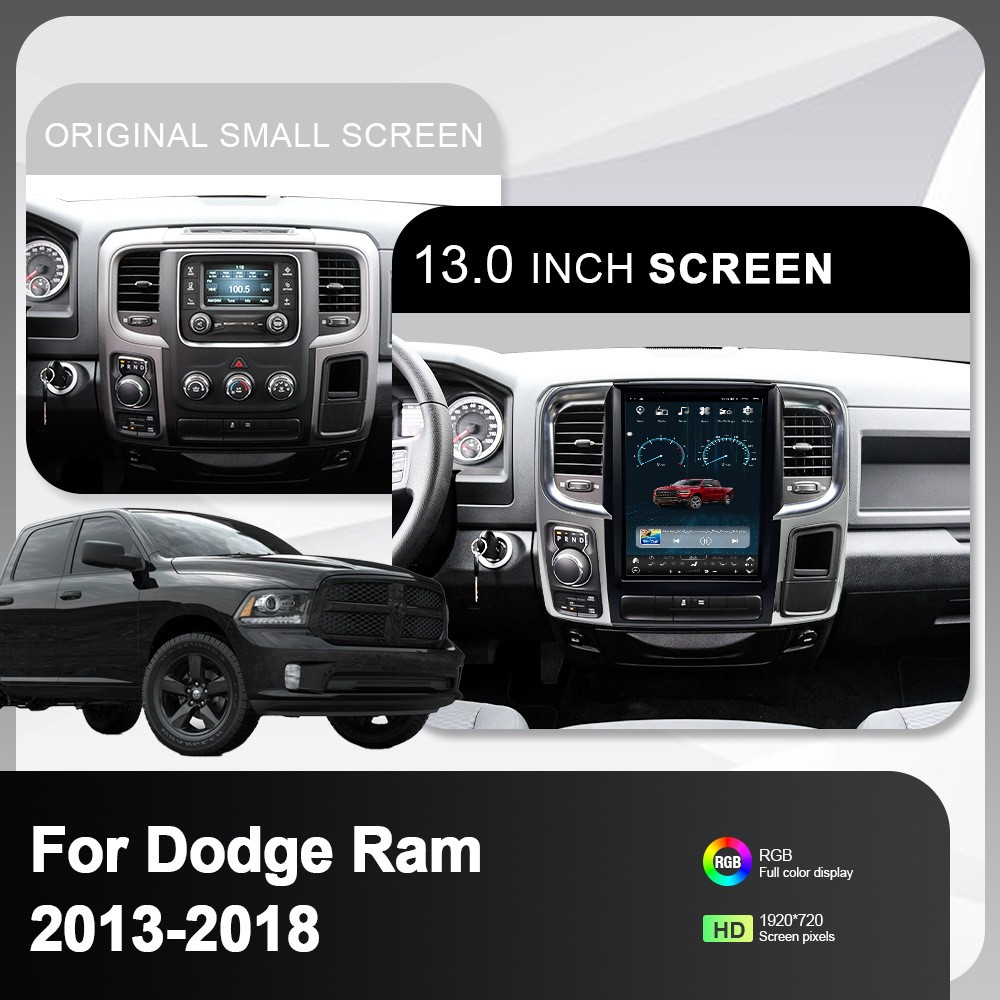 13″ For 2013-2018 Dodge RAM Truck Android Car Stereo Radio Carplay GPS Navi