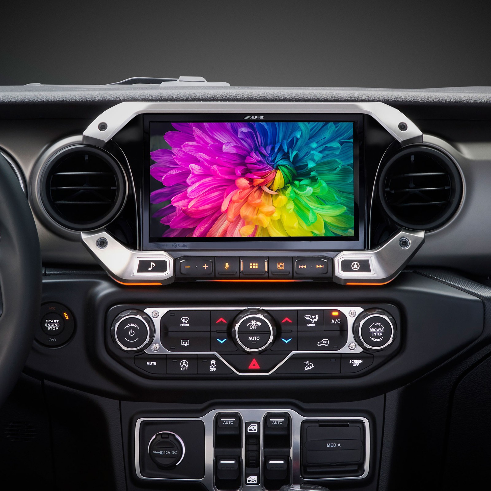 Alpine i509-WRA-JL Wrangler 9″ Receiver w/ CarPlay/Android Auto, Dash Cam Bundle