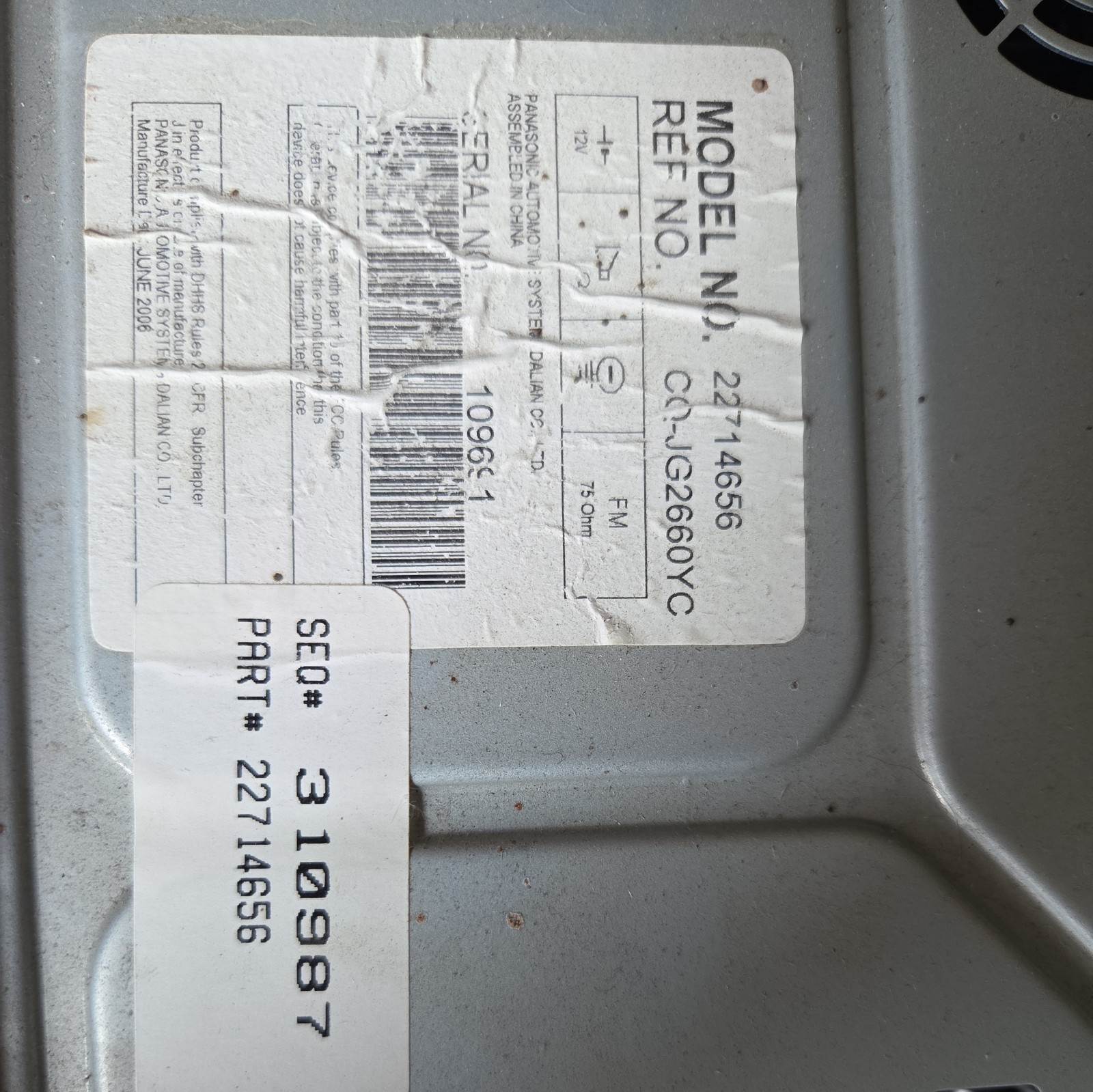 2007-10 Chevy Cobalt AM FM CD Player Radio Receiver 20935116
