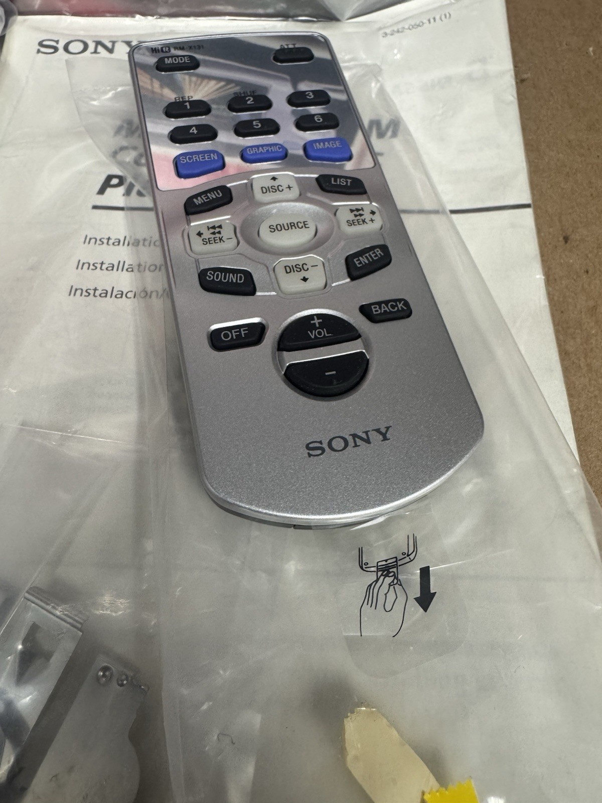 Sony MEX-5DI CD Player/Mp3 In-Dash Receiver with Remote and Manual New Open Box