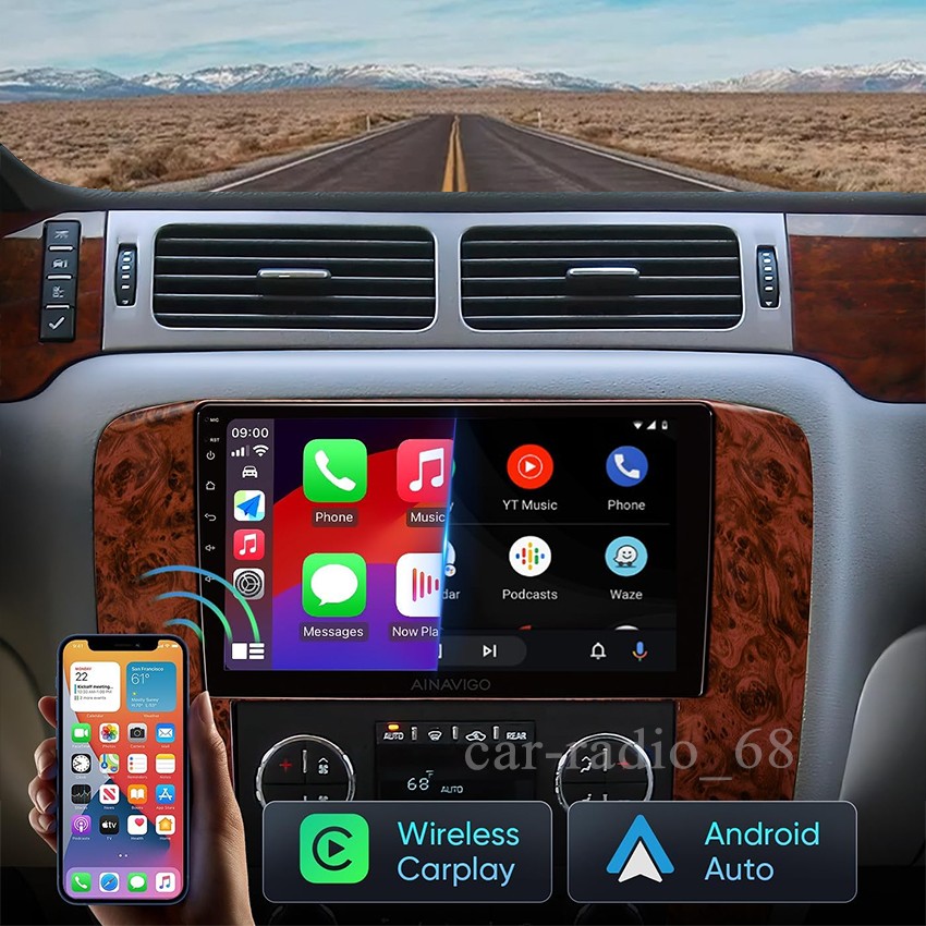 For 2007-2013 Chevy Silverado 1500 2500 GMC Android Car Radio CarPlay GPS Stereo