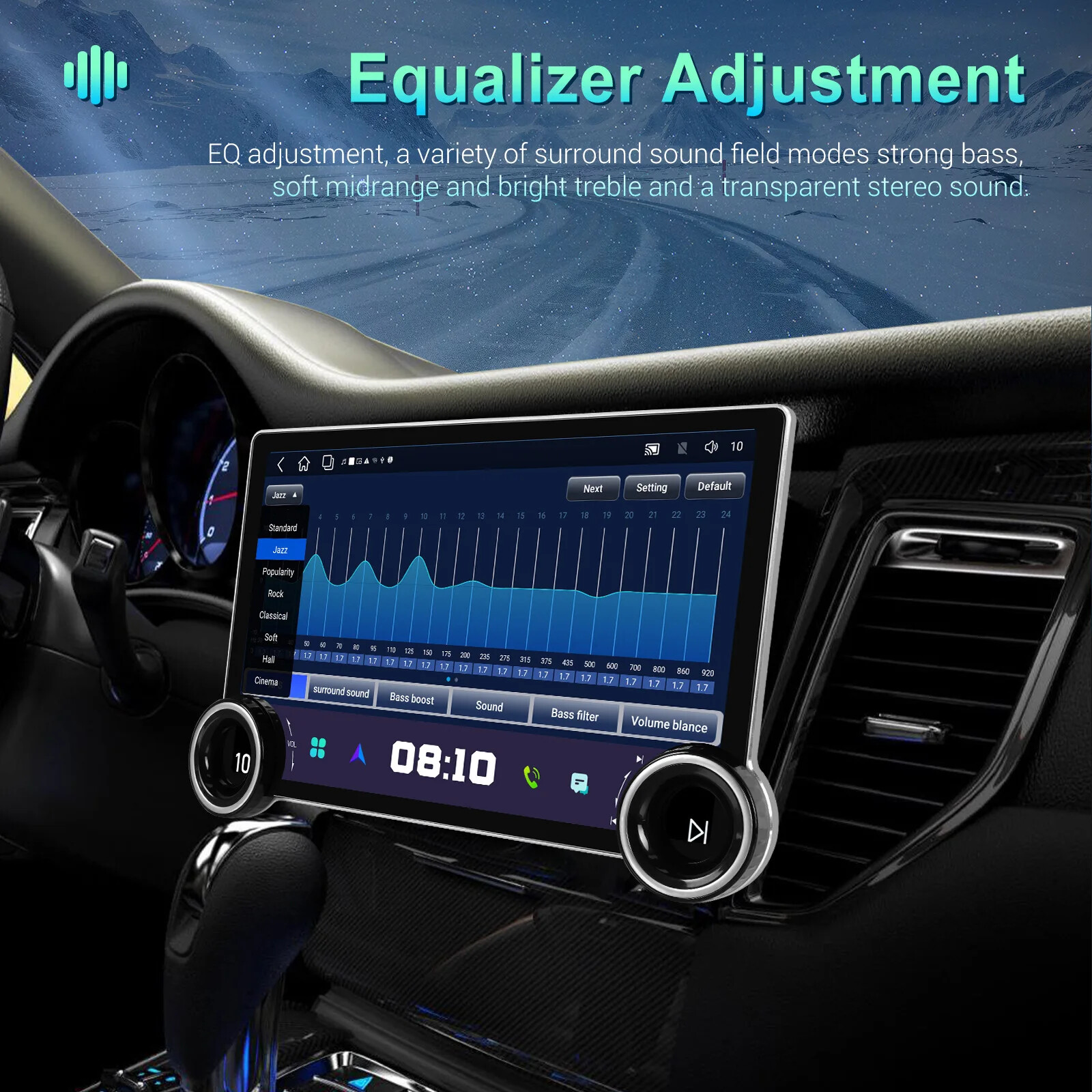 10.1 Inch Double-knob DSP RDS Car Play Radio Stereo DVD Multimedia Player