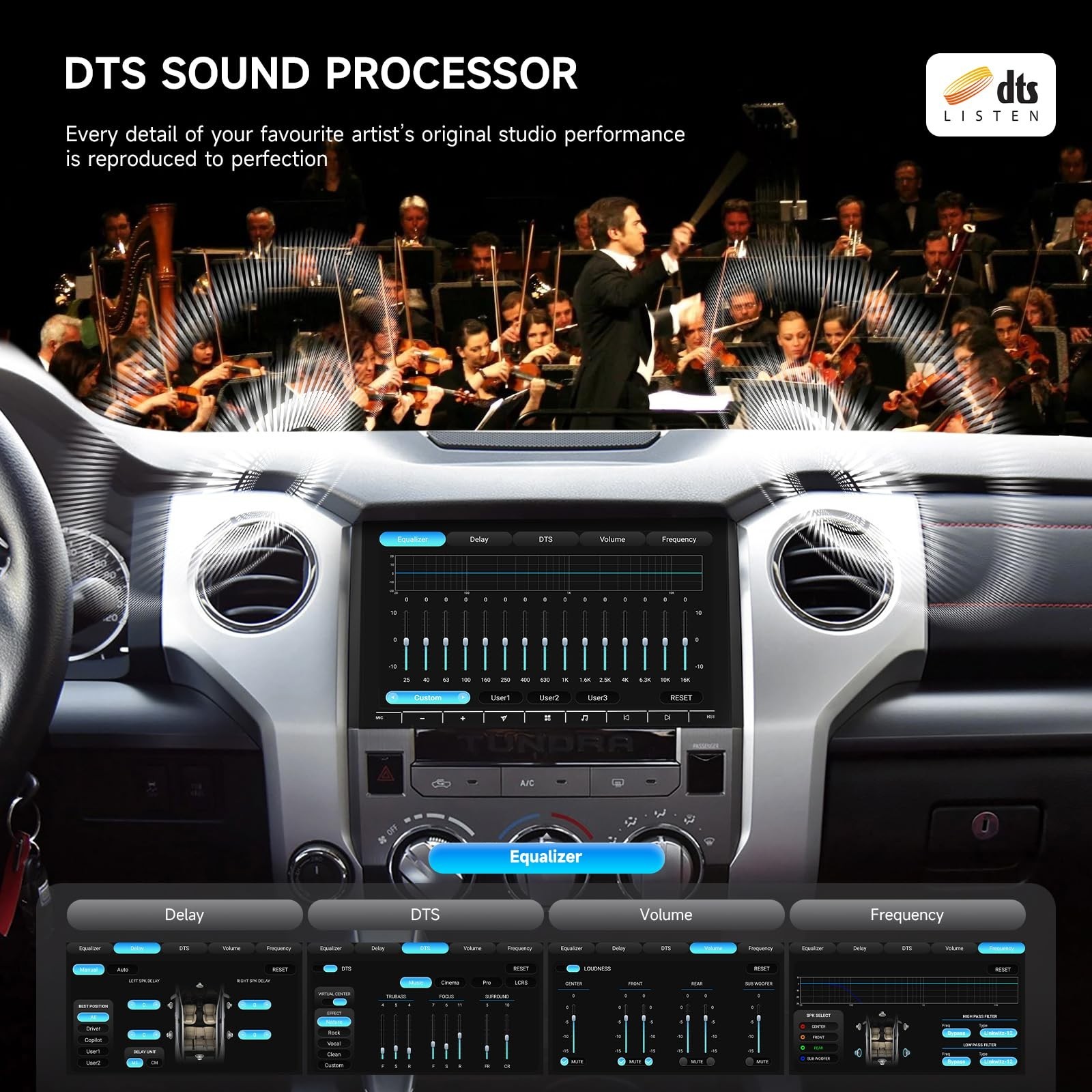 Dasaita Tundra Head Unit for 2014-2021 Toyota Tundra Upgrades with Wireless C…