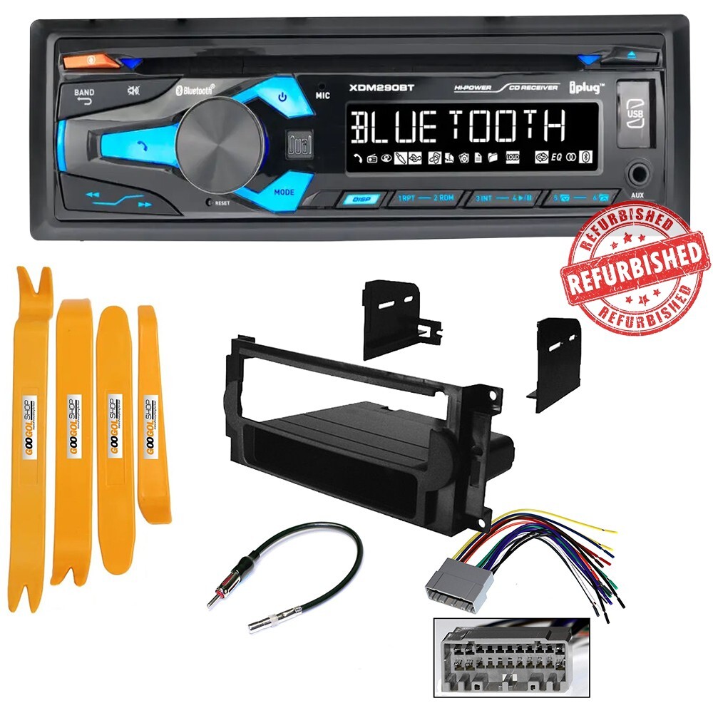 Dual XDM290BT Car Stereo CD Receiver AM/FM Radio for 2005-07 Jeep Grand Cherokee