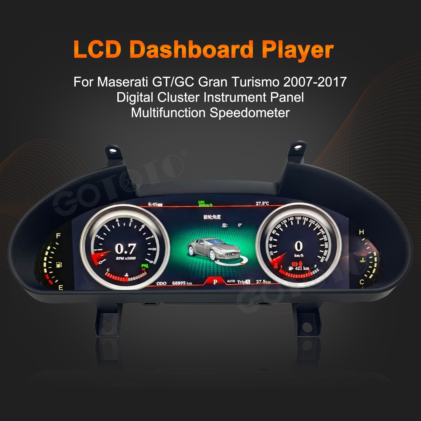 Digital Cluster Speedometer Instrument for Maserati GT GC GranTurismo 2007-2017