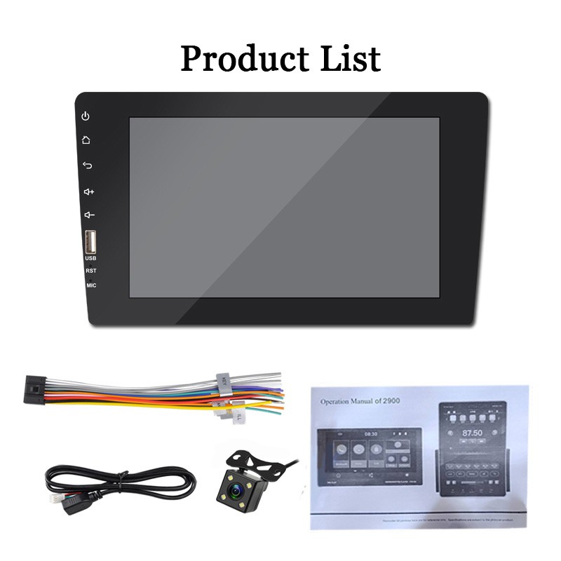 2Din Built-in Carplay Android Auto Car Radio Bluetooth FM 8″ Touch Screen Player