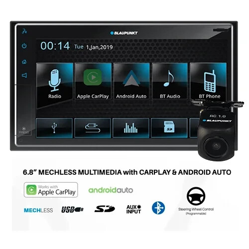 Blaupunkt BP800PLAY + RC1.0 Car Stereo Upgrade To Suit Honda CRV 2007-2011 RE