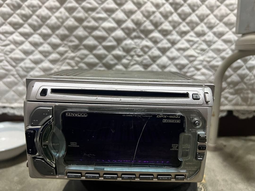 KENWOOD DPX-4021 2DIN Car Audio CD Cassette Player DSP Tested JDM Japan