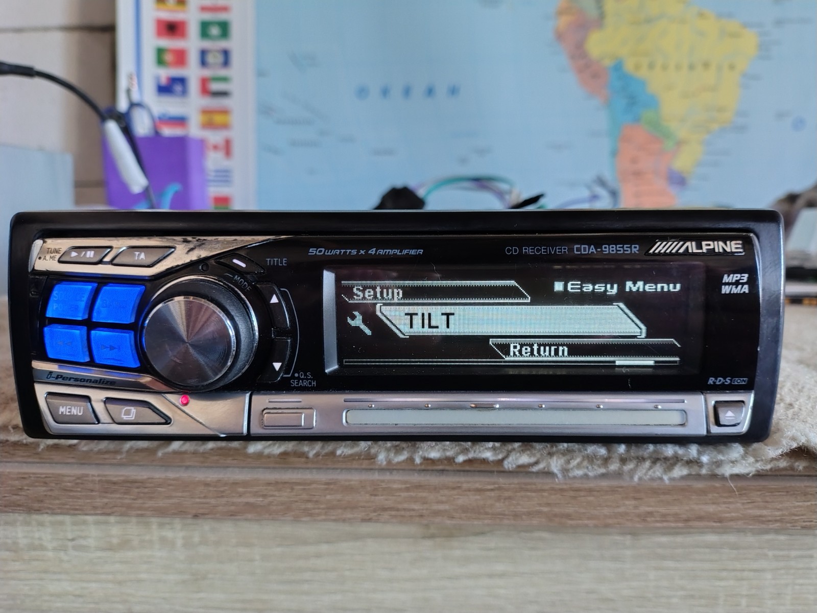 Alpine CDA-9855R Car Stereo CD Receiver Fully Working Great Shape
