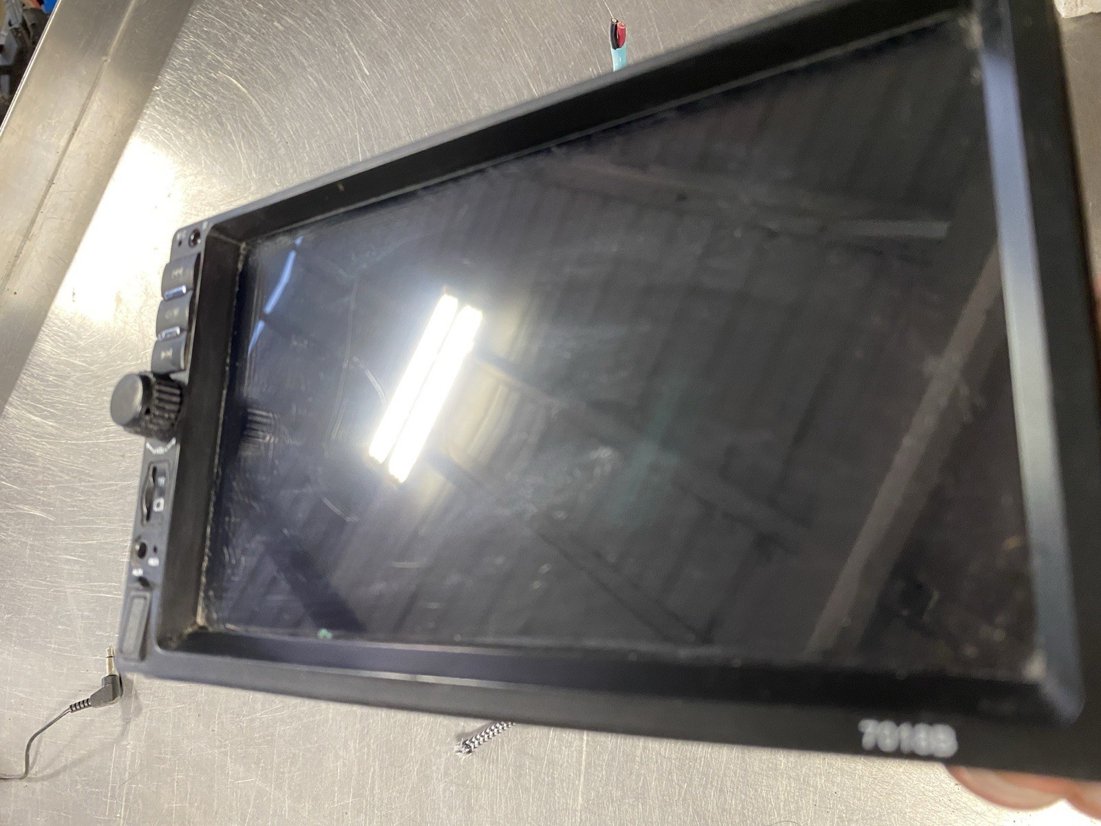 7018B Touchscreen Car Stereo Radio – AUX/USB – Used – Powers On – As-Is