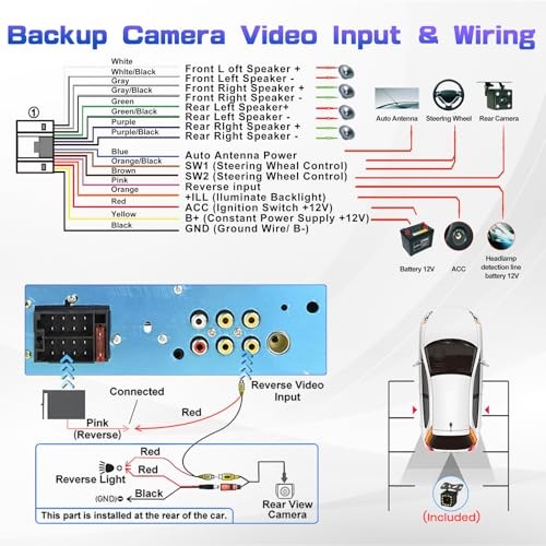 9 Inch Single Din Car Stereo with Mirror Link for Android/iOS, IPS Touch