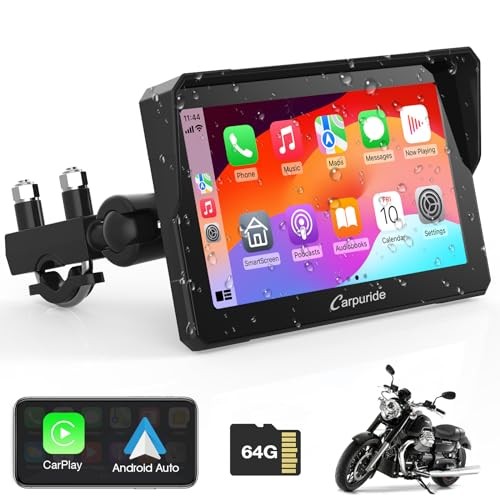W702 for Motorcycle, 7 inch Waterproof Touchscreen, Portable Carpuirde w702