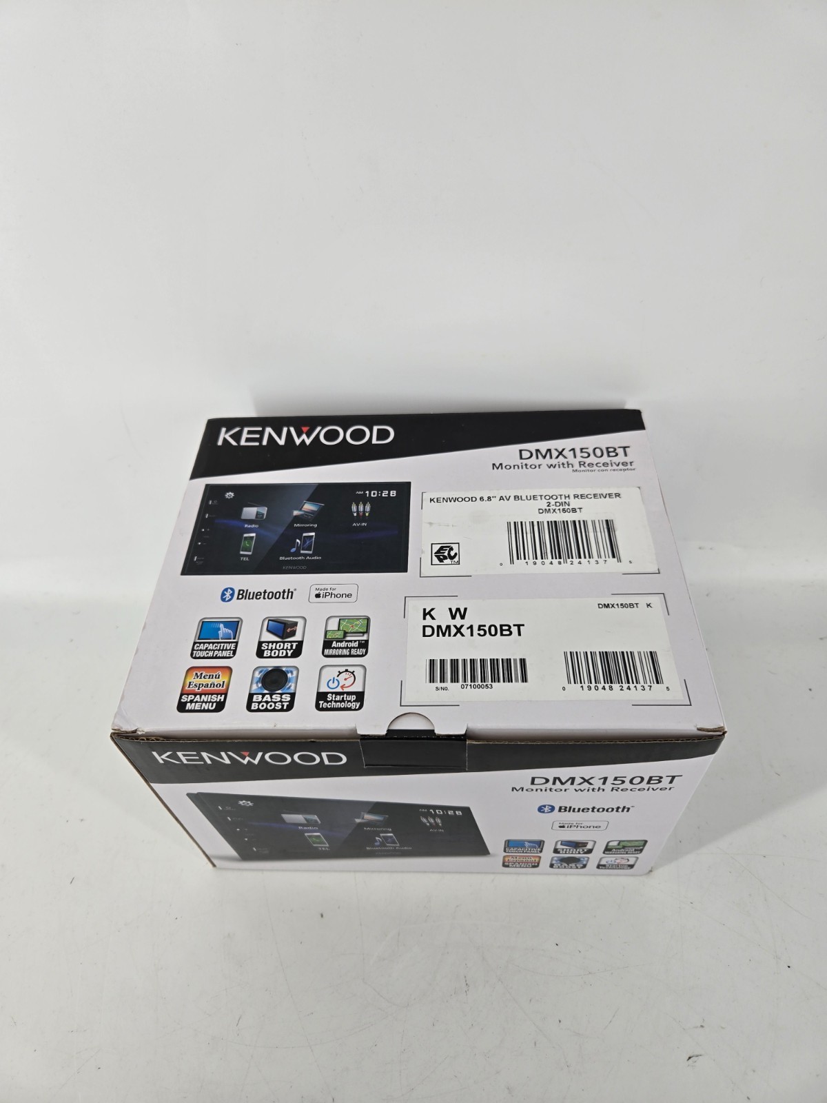 KENWOOD DMX150BT 6.8″ Capacitive Touchscreen Digital Multimedia Receiver