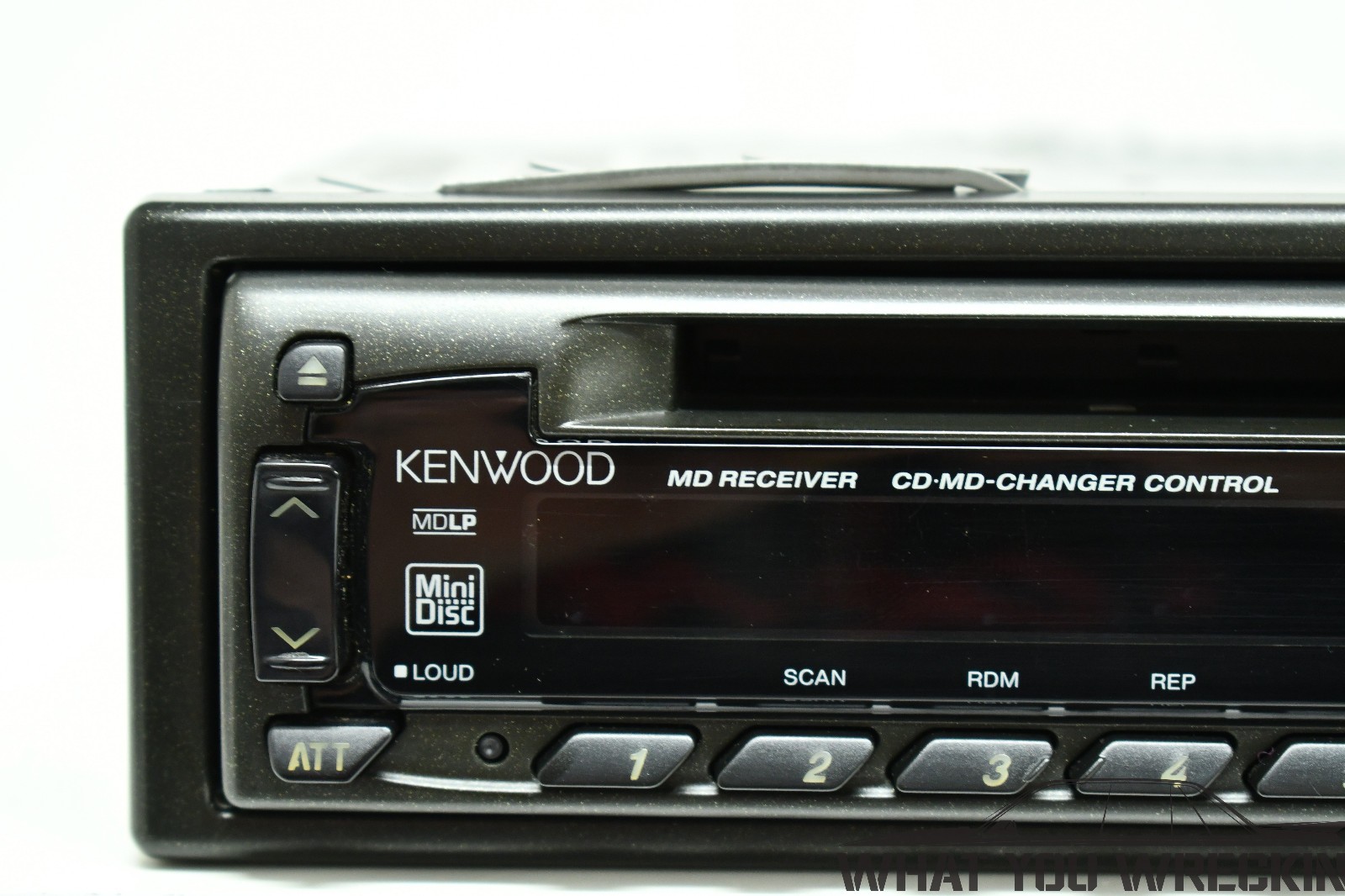 VINTAGE KENWOOD CAR RADIO MINI DISC HEADUNIT – KMD-673R with CD STACKER CONTROL