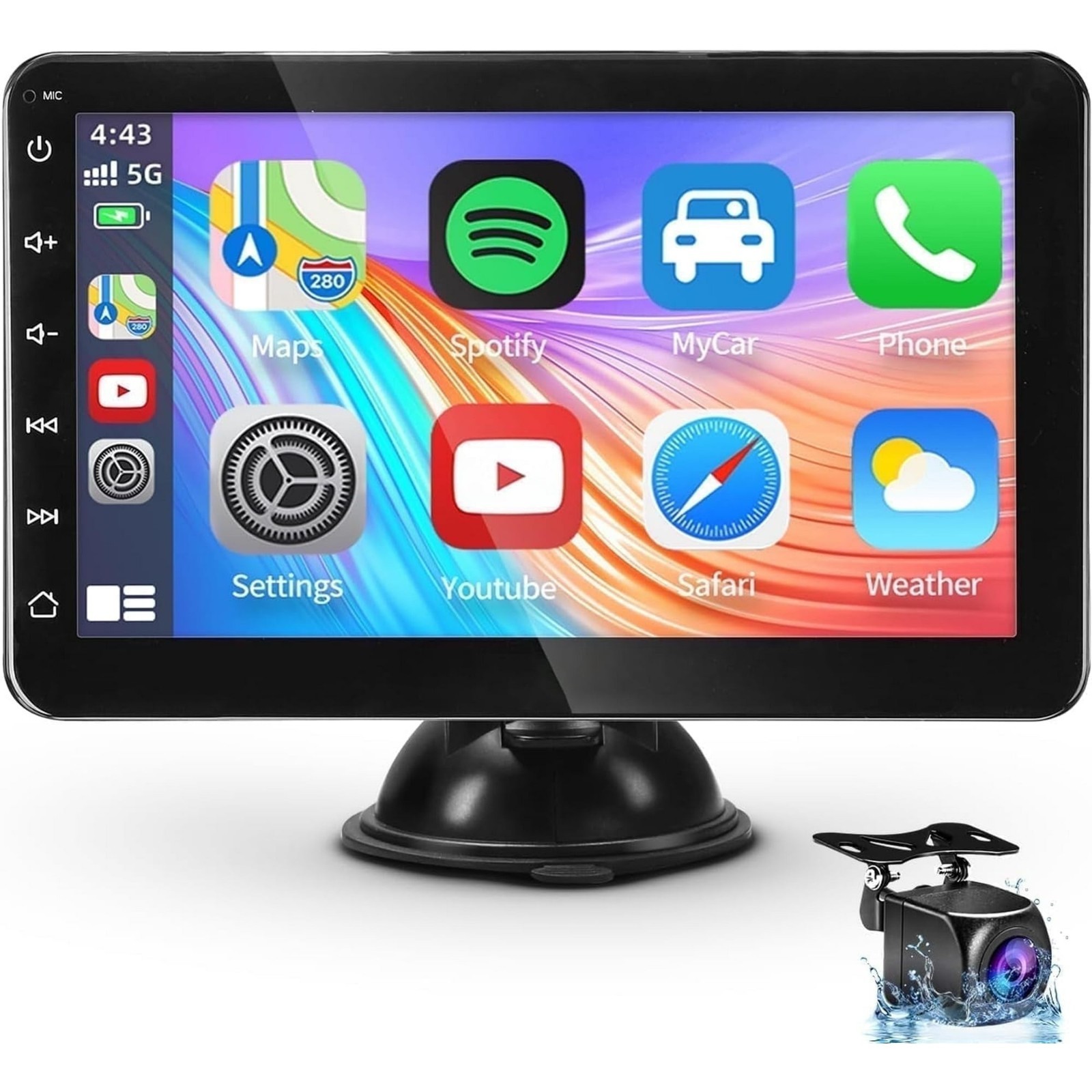 Cartreque Portable Wireless Car Stereo 7″ FHD Touchscreen USB/AUX Input™