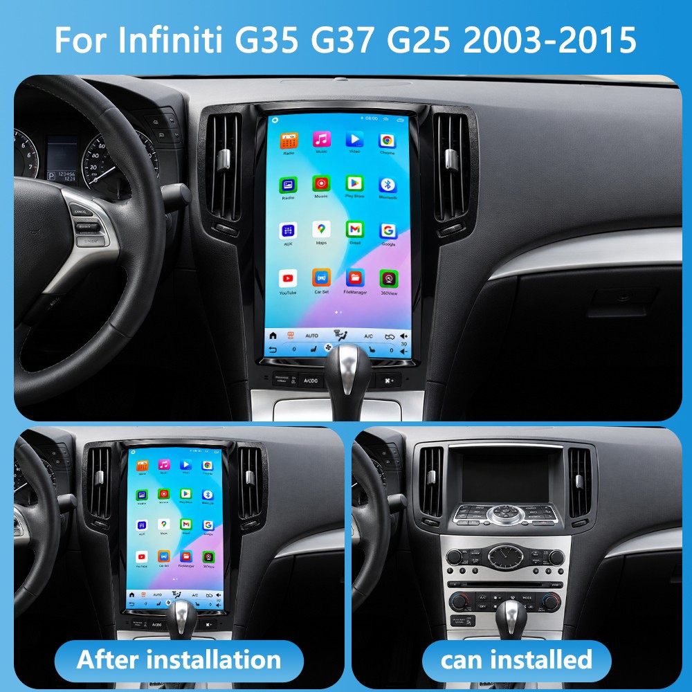 13.8″ For Infiniti G25 G35 G37 2003-2015 Car Radio Player Stereo Gps Navig 64GB