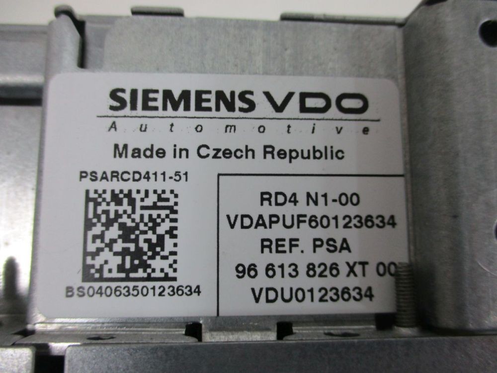 CD Radio Code Not Available Compatible With PEUGEOT 207 (WA_, WC_) 1.6 16V