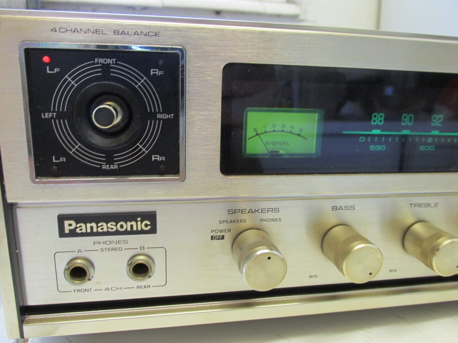 Panasonic AM/FM Reciever/Amp CD-4 SA 507 Mic /Guitar Inputs 4 -Channel