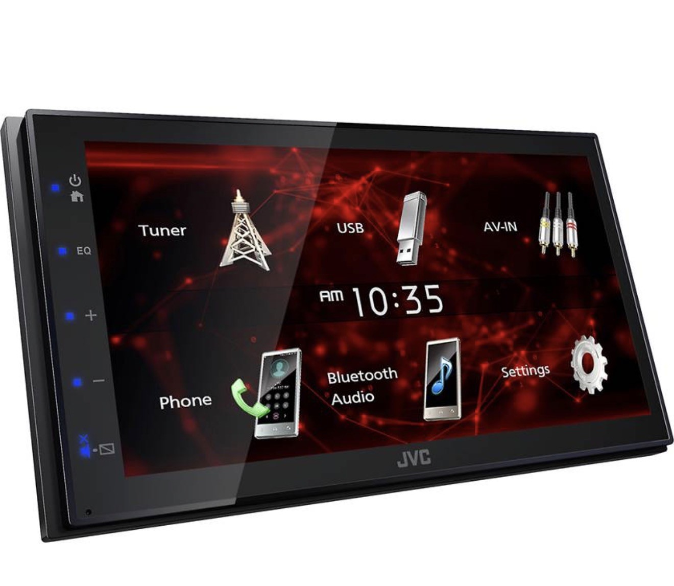 JVC KW-M180BT Double DIN 6.8″ Screen Bluetooth USB Multimedia Stereo Receiver