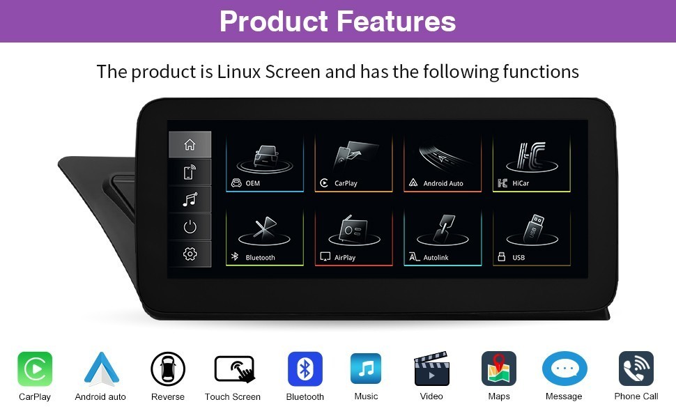 12.3″ For Audi A4 S4 A5 S5 B8 B8.5 2008-2016 CarPlay GPS 8+128GB Stereo