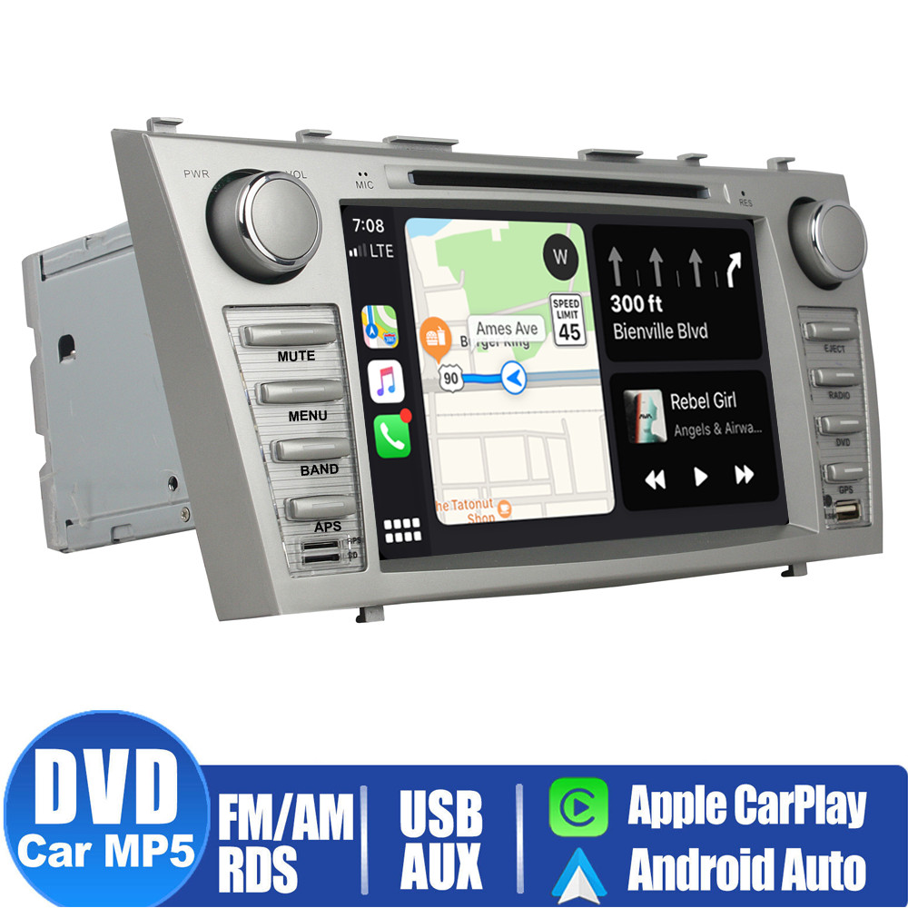 Apple CarPlay GPS DVD Player For Toyota Camry 2007-2011 Car Stereo Radio BT RDS