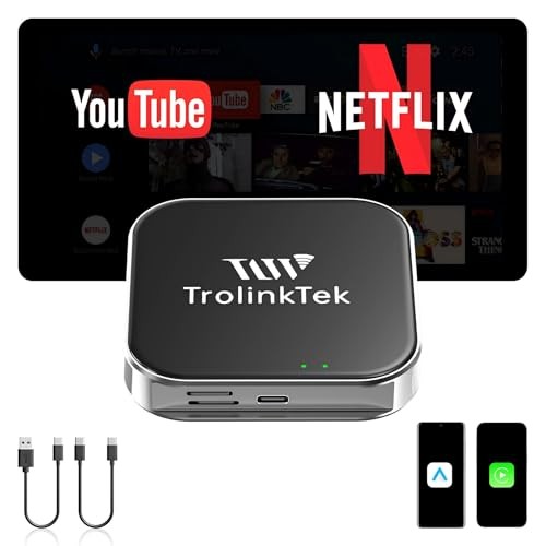 Wireless CarPlay 8 Core Auto Multimedia Video Box, 4G Cellular 4GB+64GB, Built