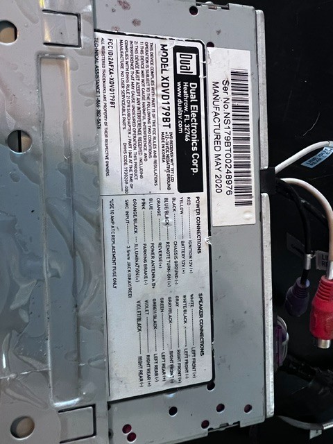 Dual Electronics 7″ Car DVD/CD Receiver Bluetooth LCD Untested