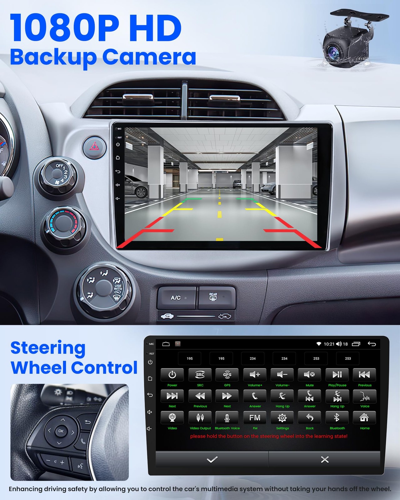 1280*800 Android Auto CarPlay Car Stereo Radio For Honda Fit Jazz 2008-2013 32G