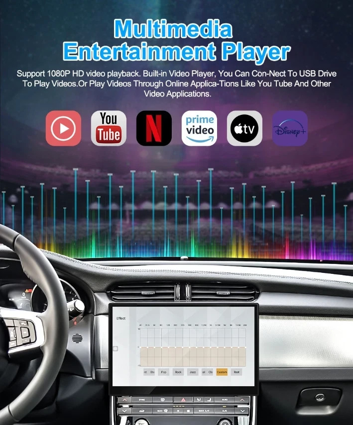 For Jaguar XF XFL 11.4″ Carplay Screen Android Car Stereo Radio GPS Navigaiton