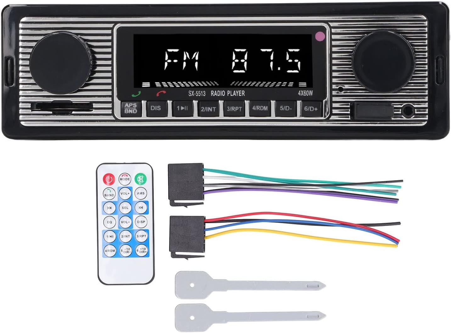 Bluetooth MP3 Player for Cars: USB/AUX Inputs & 4 Channel Sound Experience