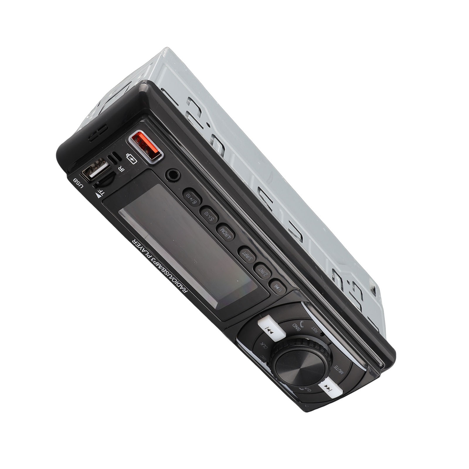Single DIN Car Radio LCD Display Car Audio Player 60Wx4 High Power For Travel