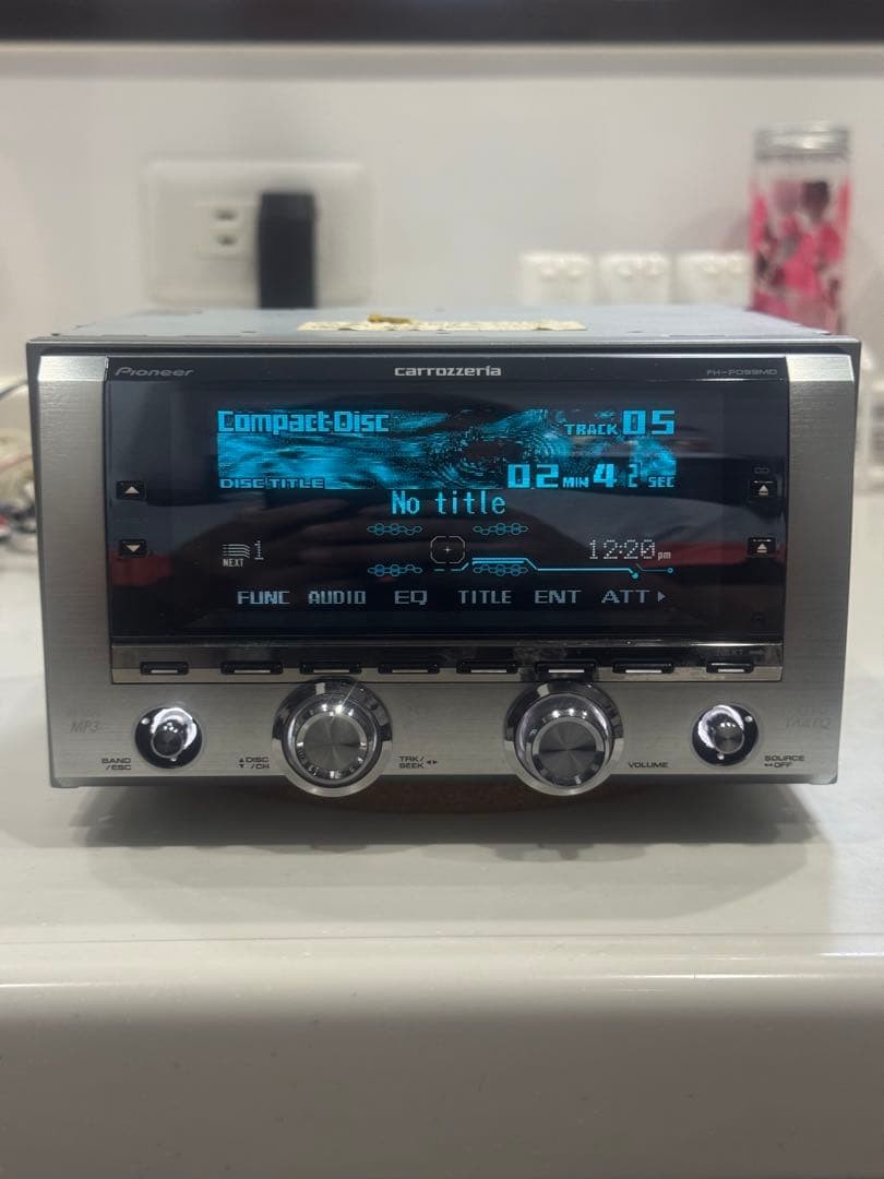 Tested Pioneer Carrozzeria FH-P099MD 2Din Car Audio CD MD Added Bluetooth