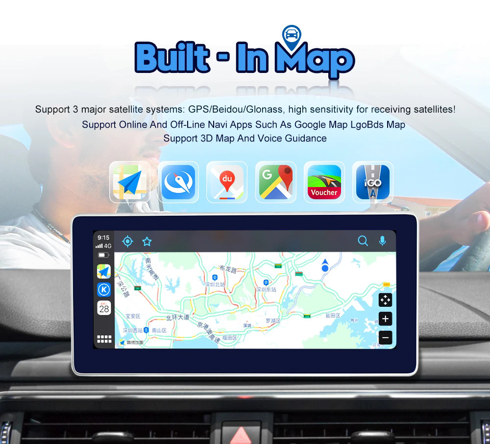 12.3″ 64GB Android 13 Car GPS Carplay Radio Stereo For Honda Acura MDX 2007-2013