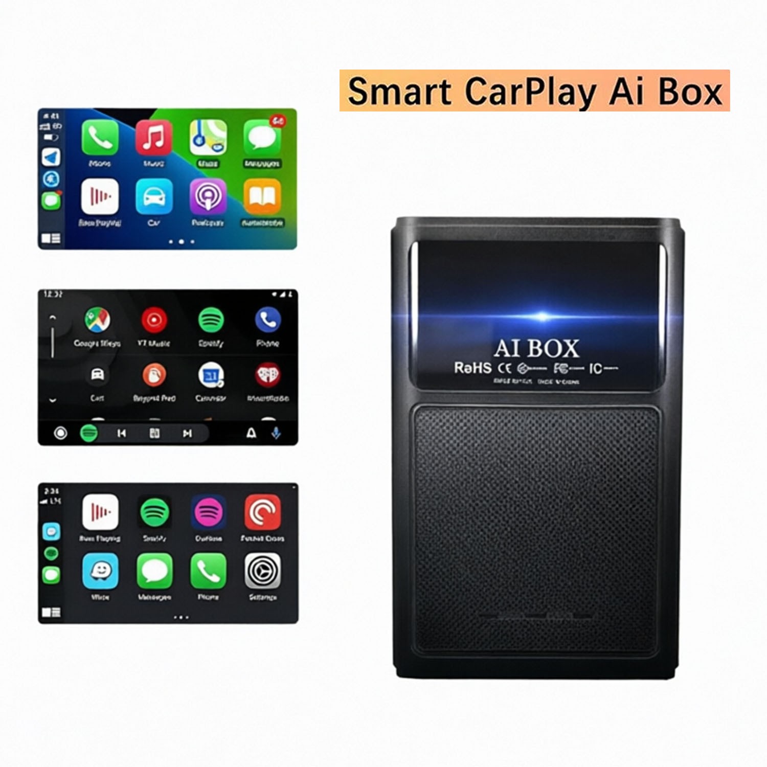 8 Core 4+64GB Wireless Carplay AI BOX Android Auto Adapter WiFi Youtube Netflix